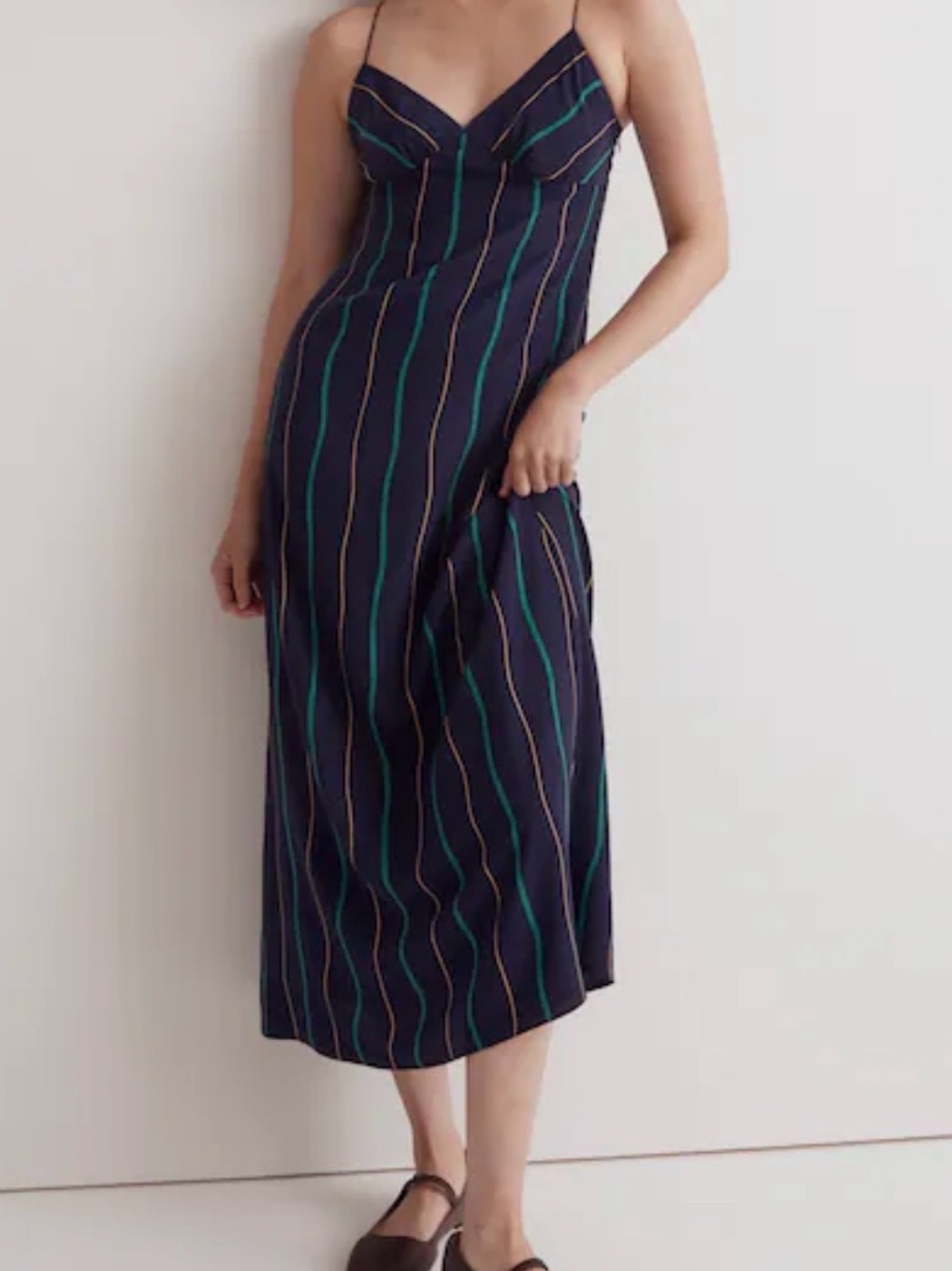 Madewell The Layton Midi Slip Dress - Size 10